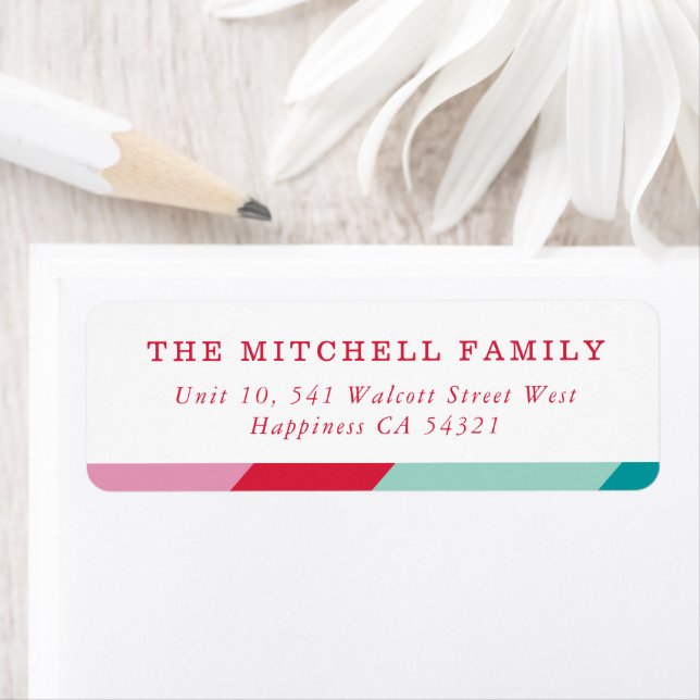 SENDER modern minimal geometric red pink (Insitu)