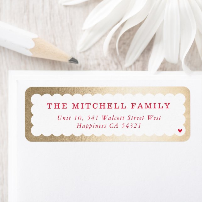 SENDER modern minimal scallop banner gold red (Insitu)