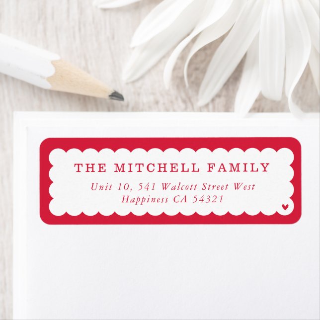 SENDER modern minimal scallop banner red (Insitu)