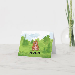 Sending a Bear Hug to You Holiday Card