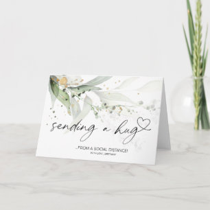 Sending a Hug Quarantine Miss You Social Distance Card