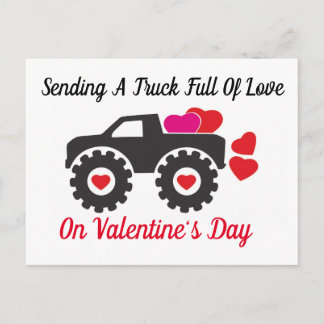 Sending A Truck Full Of Love Postcard