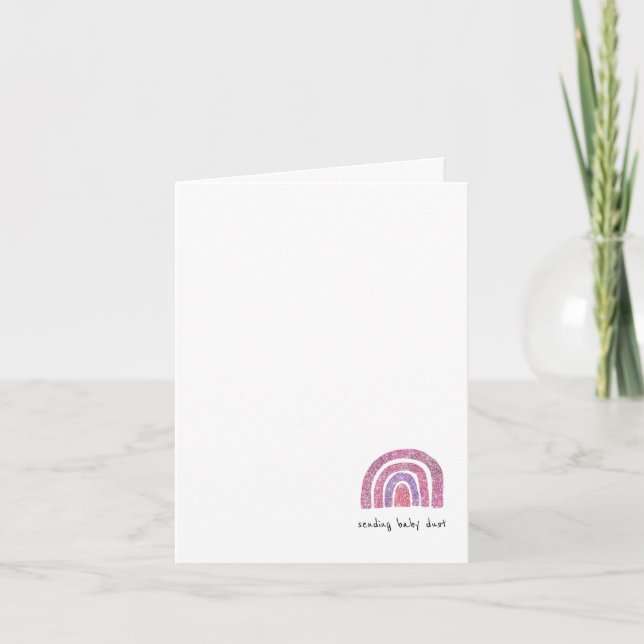 "Sending Baby Dust" Infertility/IVF Support  Card (Front)