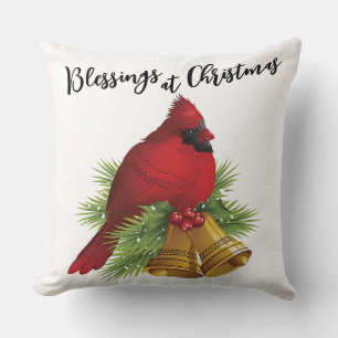 Sending Blessings Christmas Throw Pillow