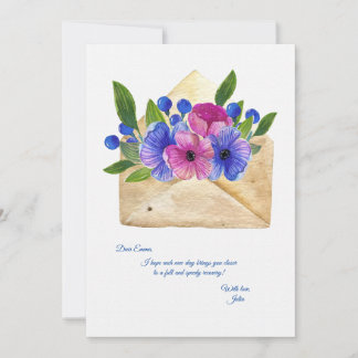 Sending Flowers Get Well Card