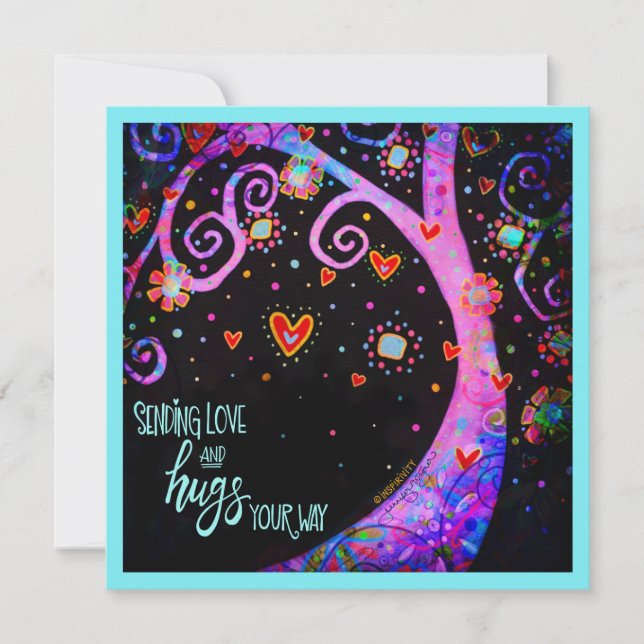 “Sending Love and Hugs” Inspirivity Card (Front)