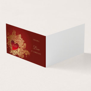 Sending Love at Christmas elegant red