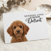 Sending Love From Detroit Postcard