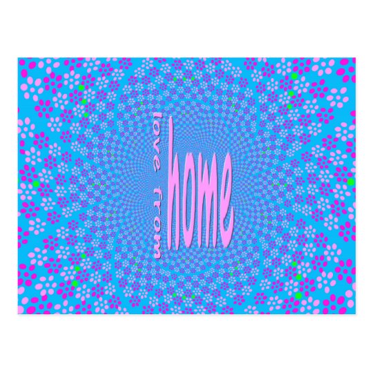 Sending Love From Home Postcard
