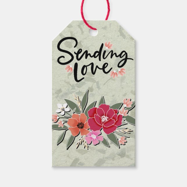 Sending Love Gift Tags (Front)