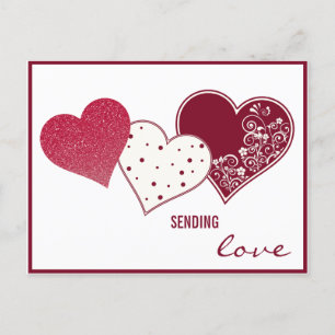 Sending Love, Valentine Postcard