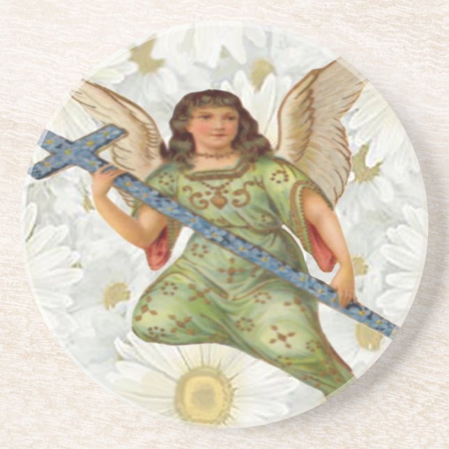 Sending Message Angel Coaster (Front)