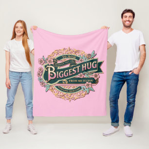 Sending Mom the Biggest Hug from Me to You         Fleece Blanket