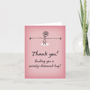 Sending Socially-Distanced Hug Thank You