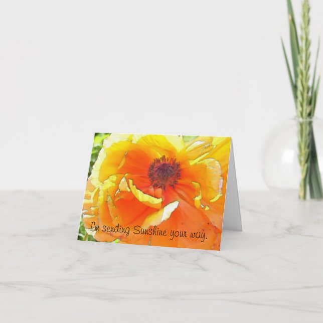 Sending Sunshine your way. Card (Front)