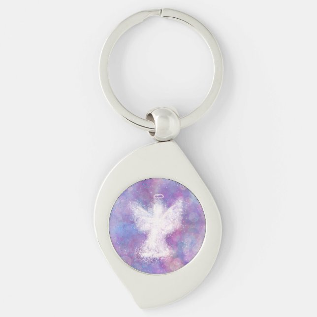 Sending this Angel to Watch Over You  Keychain (Front)