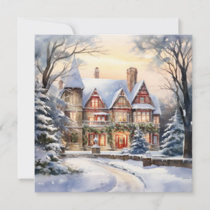Sending Warmth and Joy at Christmas Holiday Card