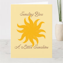 Sending You A Little Sunshine Card