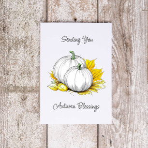 Sending You Autumn Blessings Card