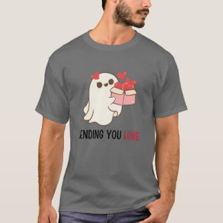 Sending you love cute love quotes girl T-Shirt