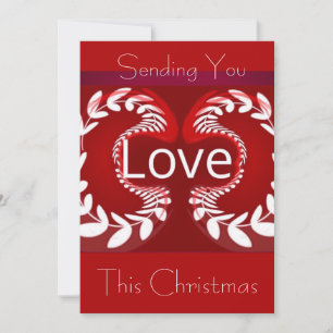 Sending You LOVE this Christmas... with Photo Holiday Card