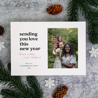 Sending You Love This New Year Holiday Card