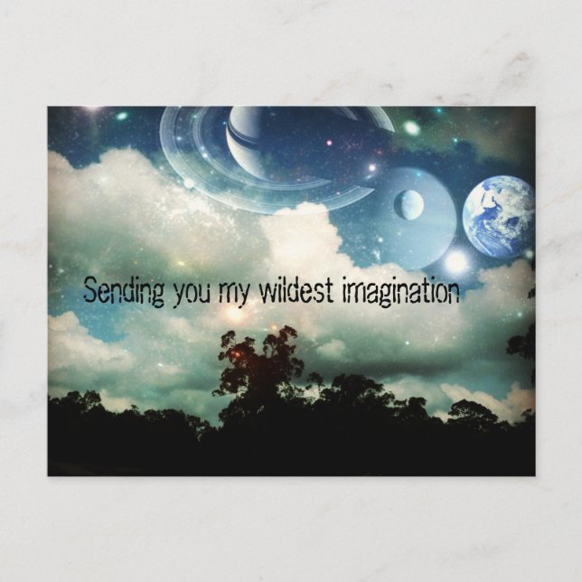 Sending you my wildest imagination postcard (Front)