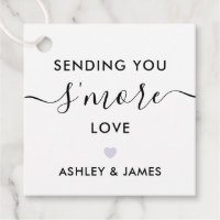 Sending You S'more Love Tag, Wedding Lavender
