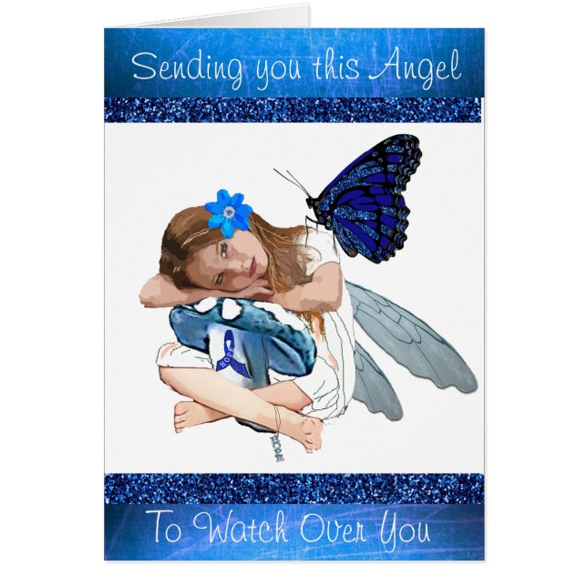 Sending you This Angel, ME/CFS support card (Front)