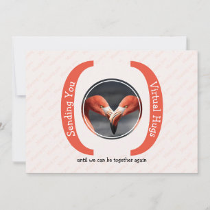 SENDING YOU VIRTUAL HUGS Photo Missing You Card