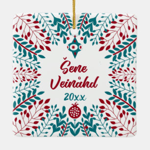 Šene Veinåhd, Bavarian Boarisch Christmas Greeting Ceramic Ornament