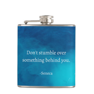 Seneca: Focus Forward, Don't Stumble on Past Hip Flask