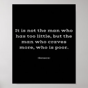 Seneca Inspirational T Shirt Quote Poster