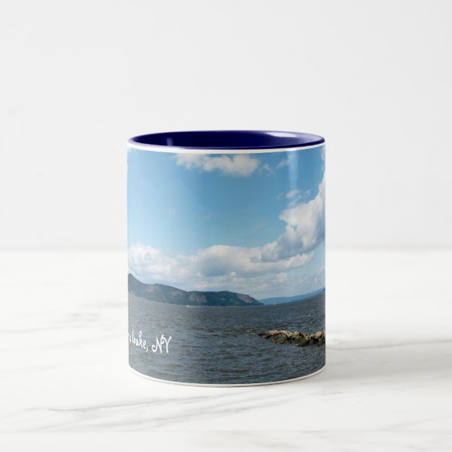 Seneca Lake  2 Two-Tone Coffee Mug (Center)