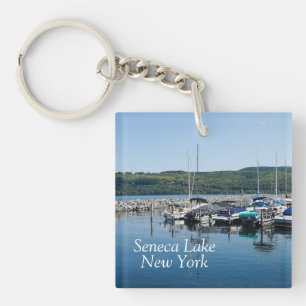 Seneca Lake in New York Keychain
