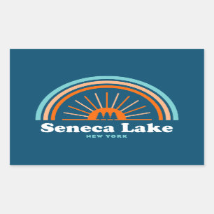 Seneca Lake New York Rainbow Sticker