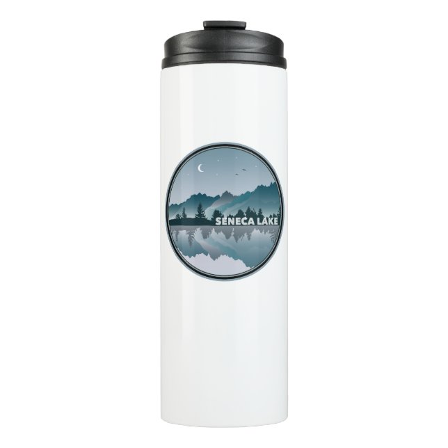 Seneca Lake New York Reflection Thermal Tumbler (Front)