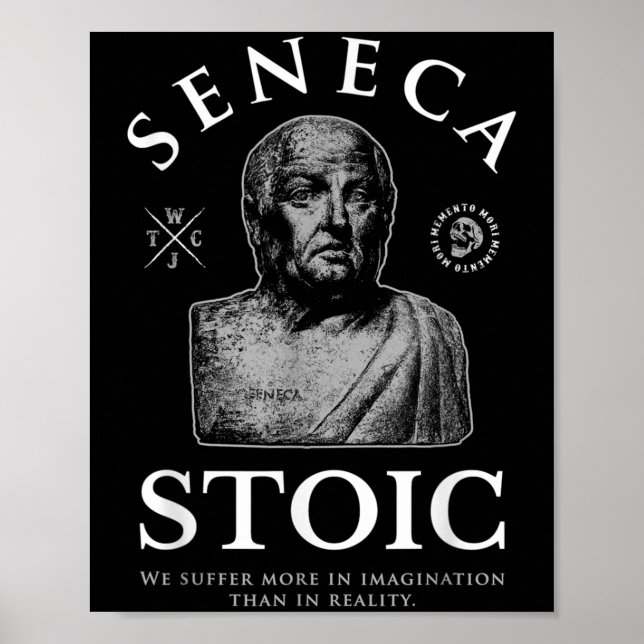Seneca Quote “in Imagination” Stoicism  Poster (Front)