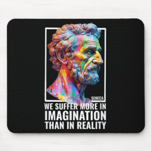 Seneca Quote Stoicism Student Modern Stoic Philoso Mouse Pad