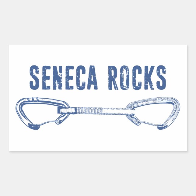 Seneca Rocks Climbing Quickdraw Sticker (Front)