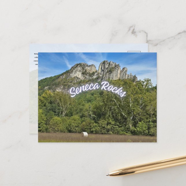 Seneca Rocks Postcard (Front/Back In Situ)
