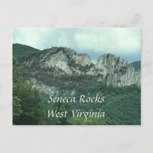 Seneca Rocks West Virginia Photo Postcards (Front)