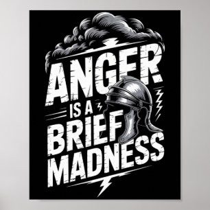 Seneca Stoic Philosoper Quote Motivational Stoicis Poster