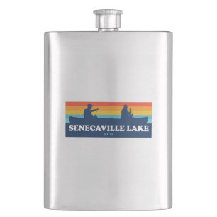 Senecaville Lake Ohio Canoe Hip Flask
