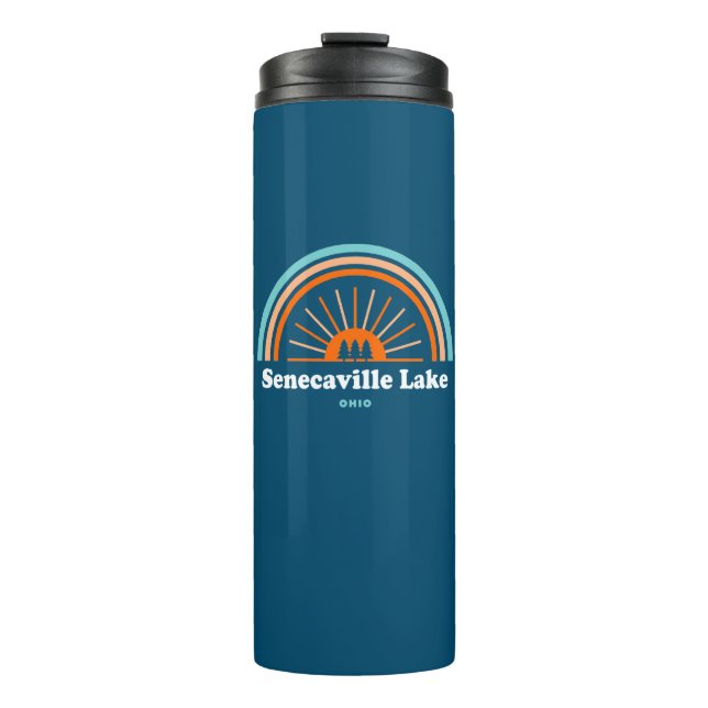 Senecaville Lake Ohio Rainbow Thermal Tumbler (Front)