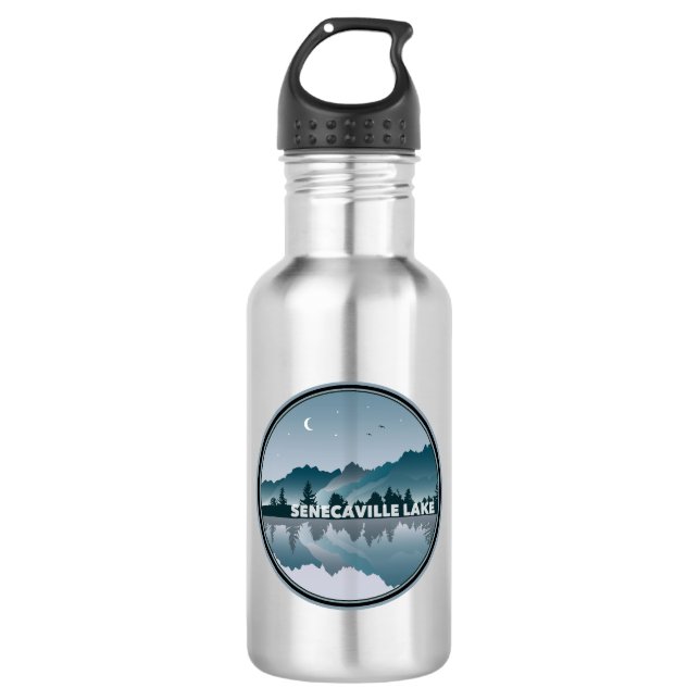 Senecaville Lake Ohio Reflection 532 Ml Water Bottle (Front)