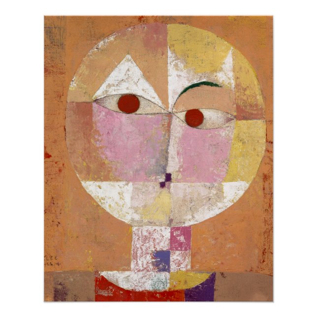 Senecio (Baldgreis) (1922) painting by Paul Klee Poster (Front)