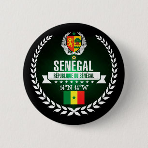 Senegal 2 Inch Round Button