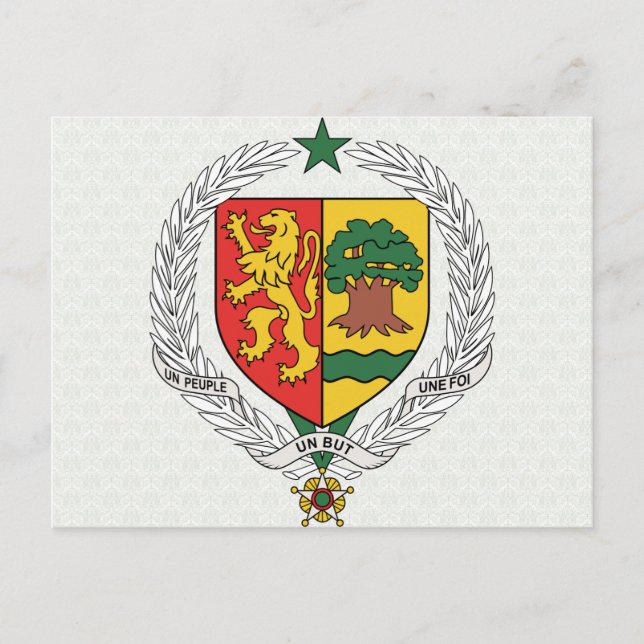 Senegal Coat of Arms detail Postcard (Front)