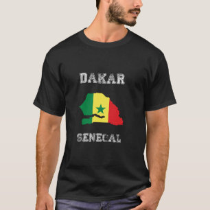 Senegal Distressed Flag Dakar Pride Long Sleeve T T-Shirt